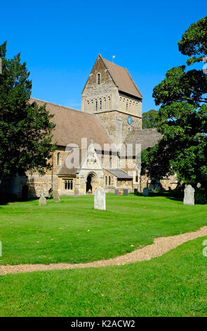 Chiesa di San Lorenzo, Castle Rising, west Norfolk, Inghilterra Foto Stock
