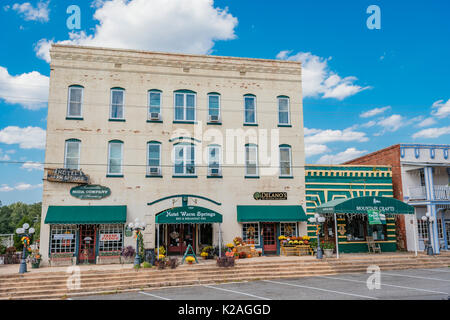 Il warm springs hotel, un rinnovato e convertito bed and breakfast per il turista nel warm springs, georgia, Stati Uniti d'America. Foto Stock