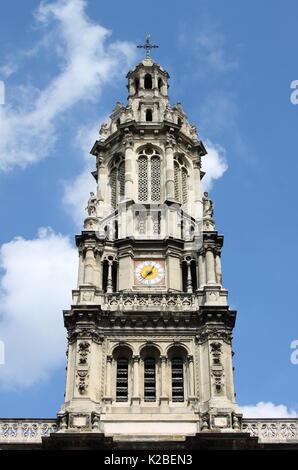 Torre campanaria della Santa Chiesa della Trinità a Parigi, Francia Foto Stock