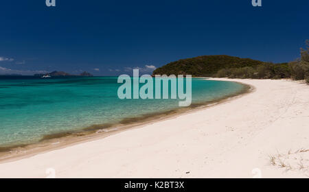 Spiaggia sulla Hamilton Island, Isole Whitsunday, Queensland, Australia, novembre 2012. Foto Stock