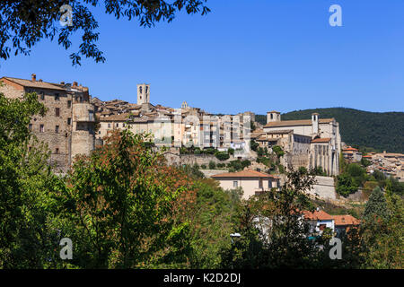 Paesaggio con la bella città di Narni in Italia Foto Stock