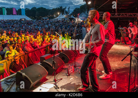 Gioventù musicale riproduci Camper chiamando Festival, Ragley Hall, Warwickshire, 27 Agosto, 2017. Foto Stock