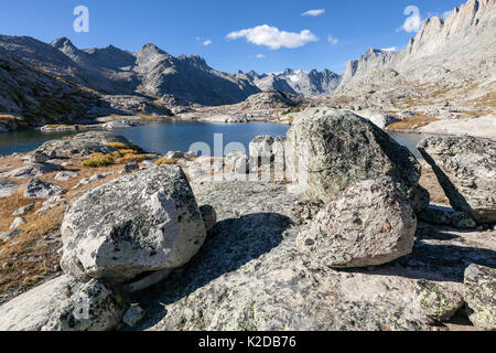 Titcomb nel bacino del fiume del vento gamma, Bridger deserto, Bridger National Forest, Wyoming negli Stati Uniti. Settembre 2015. Foto Stock