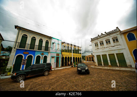 Architeture tipici a Lençois città Chapada Diamantina, Bahia station wagon, Brasile Foto Stock