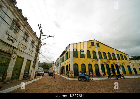 Architeture tipici a Lençois città Chapada Diamantina, Bahia station wagon, Brasile Foto Stock