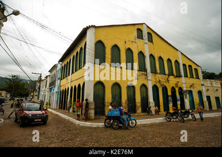 Architeture tipici a Lençois città Chapada Diamantina, Bahia station wagon, Brasile Foto Stock