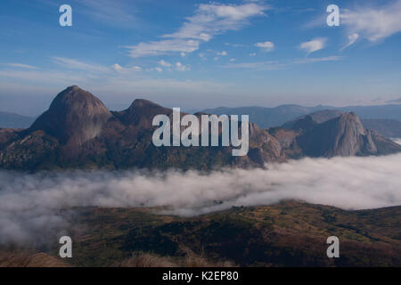 Vista aerea del monte Namuli, Mozambico, maggio 2011. Foto Stock