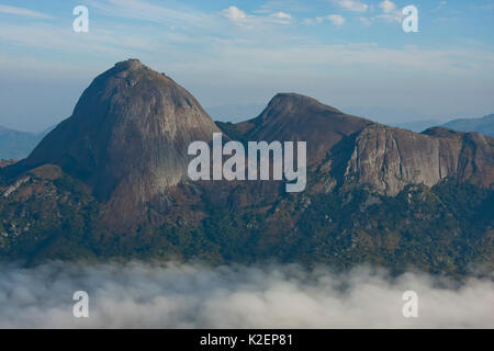 Vista aerea del monte Namuli, Mozambico, maggio 2011. Foto Stock