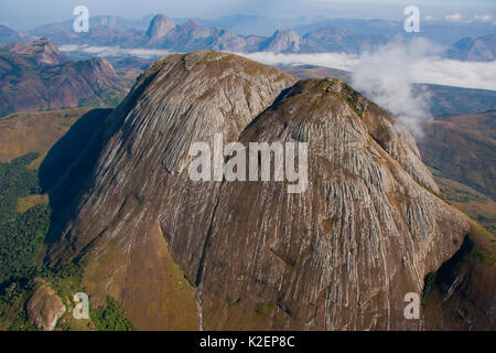 Vista aerea del monte Namuli, Mozambico, maggio 2011. Foto Stock