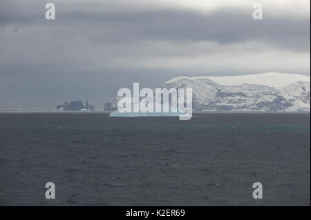 Isola di fibbia, isole Balleny, Antartide, febbraio. Foto Stock