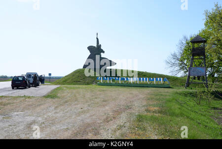 Aprile 29, 2016. Chyhyryn Raion, Oblast di Cherkasy. Un festival annuale di onorare di Kholodny Yar gli Eroi della Repubblica. Foto Stock