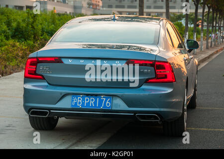 Daqing Cina produceva Volvo S90 lwb su un funzionario test drive Foto Stock