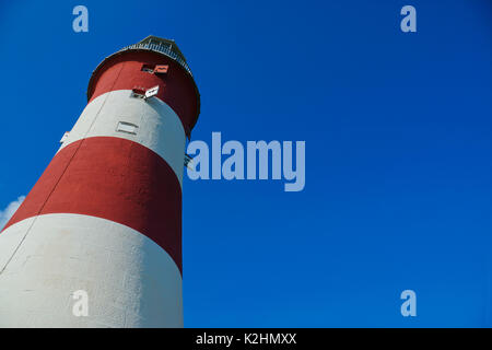 Smeaton's Tower si trova in su la zappa in Plymouth, Devon Foto Stock