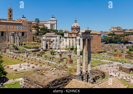 Il Foro Romano a Roma, Italia Foto Stock