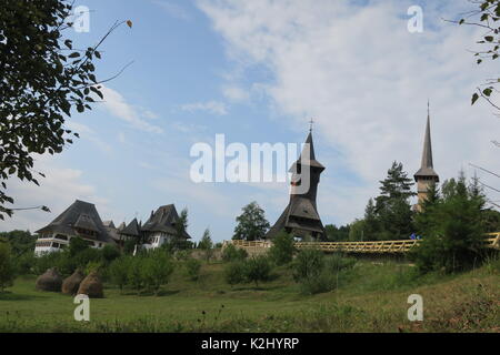 Complesso del Convento in barsana, maramures paese, Romania. Foto Stock