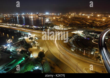 Karachi di notte Foto Stock