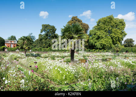 Londra, Regno Unito. 31 Agosto, 2017. Ben wishers visitare il Giardino bianco a Kensington Palace per commemorare e rendere omaggio alla Principessa Diana, venti anni dopo la sua morte. Credito: Benjamin John/Alamy Live News Foto Stock