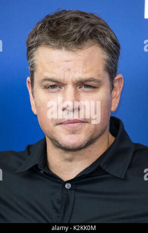 Venezia, Italien. Il 30 agosto, 2017. Matt Damon durante il 'Downsizing' photocall a 74a Venezia Festival Internazionale del Film su agosto 30, 2017 | Verwendung weltweit Credito: dpa/Alamy Live News Foto Stock