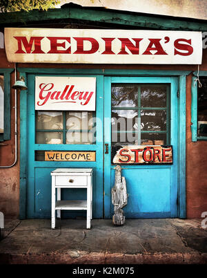 MEDINA di galleria locale e memorizzare in CHIMAYO NEW MEXICO Foto Stock