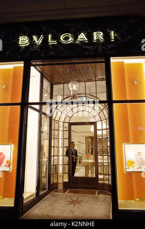 BVLGARI store su Bond street a Londra, Regno Unito Foto Stock