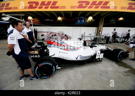 Sao Paulo, Brasile. Decimo Nov, 2017. Formula 1 Gran Premio del Brasile preparati Credito: Dario Oliveira/ZUMA filo/Alamy Live News Foto Stock