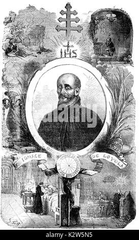 Sant Ignazio di Loyola, 1491 - 1556, fondatore dei gesuiti Foto Stock