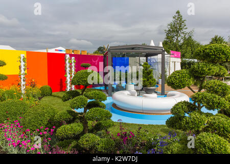 Cammino di vita. rhs Hampton Court 2017. designer: Edward mairis. Foto Stock