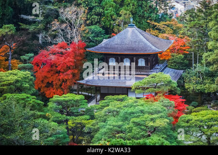 KYOTO, Giappone - 20 novembre: Ginkaku-ji di Kyoto, Giappone il 20 novembre 2013. Tempio Zen ufficialmente denominato Jisho-ji, costruito da Yoshimasa Ashikawa a serv Foto Stock