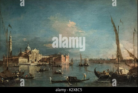Francesco Guardi (1712-1793), Venezia, San Giorgio Maggiore e la Giudecca, ca. 1770s. Foto Stock