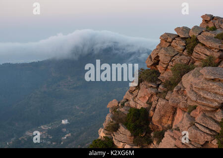 Viste dal punto di vista della struttura Garbi, Serra. Foto Stock