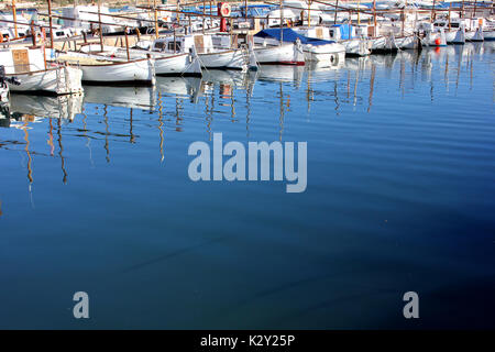 Dal Porto di Colonia de Sant Jordi, Baleares, Mallorca Foto Stock
