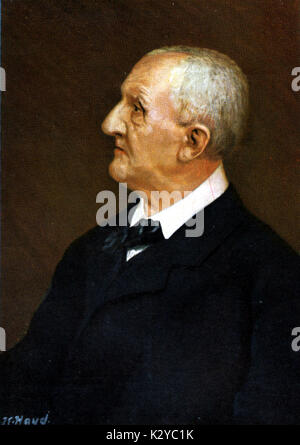 Anton Bruckner, ritratto da Karl Hayd. Il compositore austriaco & organista, 1824-1896. Foto Stock