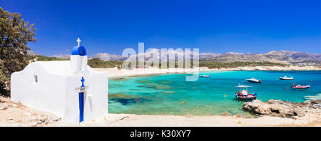 Tradizionale piccola chiesa nell'isola di Naxos,Grecia. Foto Stock