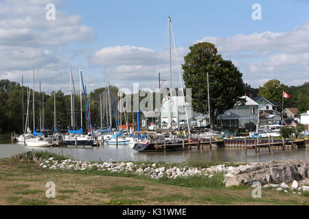 Barche di Port Stanley Ontario Canada Foto Stock