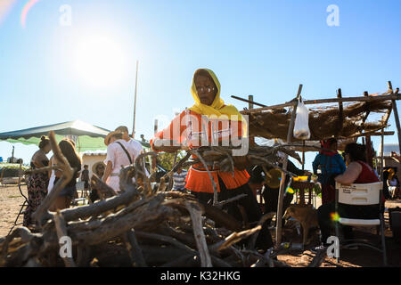 Il Comcac o Seris, è un popolo indigeno in Messico Sonora. Il suo territorio comprende un grande deserto e Tiburon isole del Golfo di California. Foto Stock