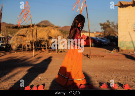 Il Comcac o Seris, è un popolo indigeno in Messico Sonora. Il suo territorio comprende un grande deserto e Tiburon isole del Golfo di California. Foto Stock