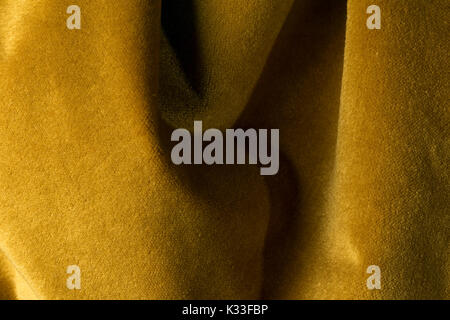 Golden capre angora velluti che assomiglia in tessuto di velluto, miscelata con seta naturale thread. mohair tessile. cashmere, velluto camoscio e camoscio effetto. per u Foto Stock