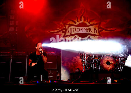 Chicago Open Air Festival 2017 Al Toyota Park in Bedford Park offre: Godsmack dove: Bridgeview, Illinois, Stati Uniti quando: 16 lug 2017 Credit: Adam Bielawski/WENN.com Foto Stock