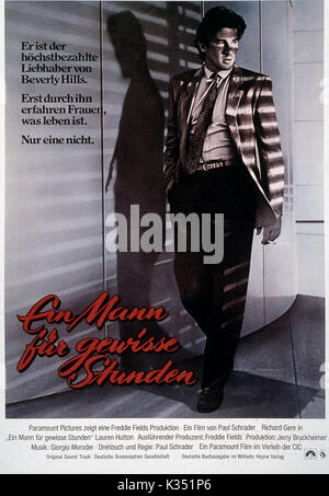 AMERICAN GIGOLO data: 1980 Foto Stock