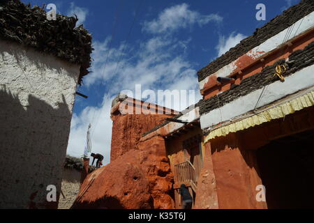 Thubchen monastero in Lo Manthang, Mustang superiore, Nepal Foto Stock