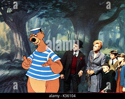 BEDKNOBS E BROOMSTICKS DAVID TOMLINSON, ANGELA LANSBURY data: 1971 Foto Stock