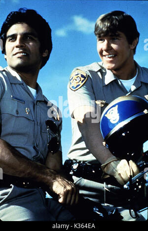 CHIPS ERIK ESTRADA, Larry WILCOX Foto Stock