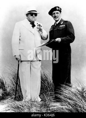 CHURCHILL E I GENERALI TIMOTHY WEST Foto Stock