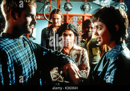 Gli hacker Jonny Lee Miller, MATTHEW LILLARD, RENOLY SANTIAGO, Laurence Mason, ANGELINA JOLIE Jonny Lee Miller data: 1995 Foto Stock