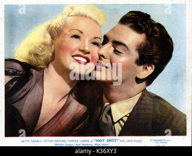 Mi sveglio urlando Betty Grable e Victor Mature data: 1941 Foto Stock