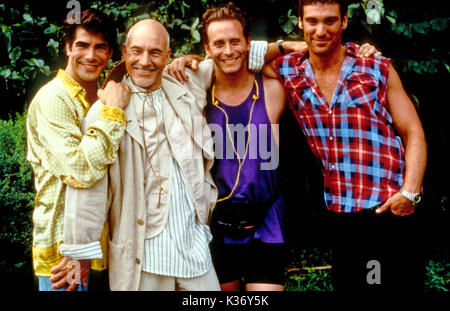 JEFFREY L-R: Bryan BATT, Patrick Stewart, STEVEN WEBER, MICHAEL T WEISS Foto Stock