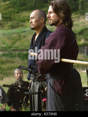 L'ULTIMO SAMURAI Ken Watanabe e TOM CRUISE WARNER BROS data: 2003 Foto Stock