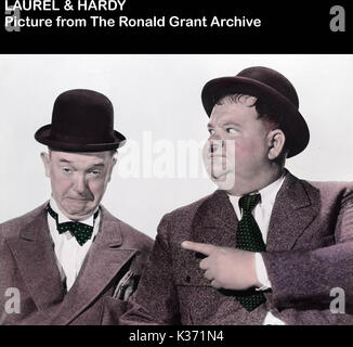 STANLEY LAUREL, Oliver Hardy Foto Stock