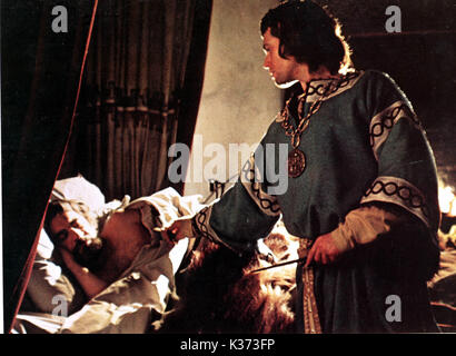 MACBETH NICHOLAS SELBY COME DUNCAN E JON FINCH COME MACBETH FOTO DA RONALD GRASNT Data archivio: 1971 Foto Stock