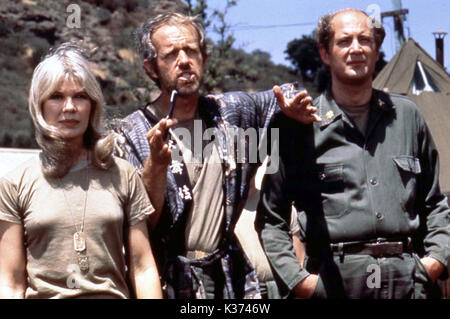 M*A*S*H [US serie TV 1972 -1983] aka MASH LORETTA SWIT, Mike Farrell, David Ogden Stiers M*A*S*H [US serie TV 1972 -1983] aka MASH LORETTA SWIT come principali 'caldo delle labbra O'Houlihan, Mike Farrell come capitano BJ Hunnicut, David Ogden Stiers come principali Charles Winchester III Foto Stock